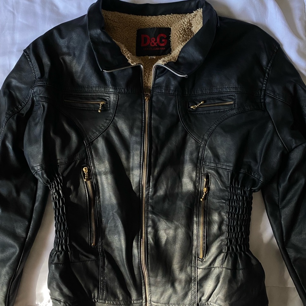 Dolce& Gabbana Leather Jacket